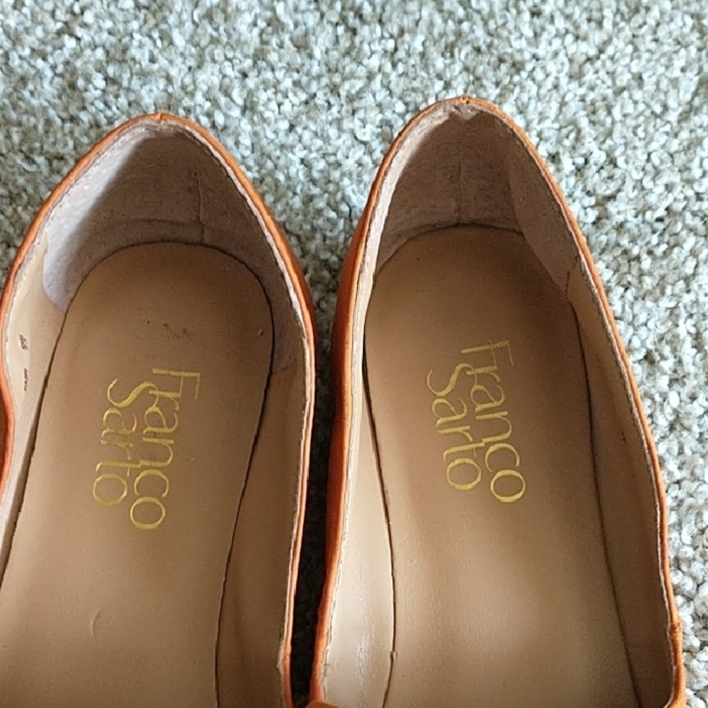 Franco Sarto Orange Espadrille Slip-Ons - Picture 3 of 8
